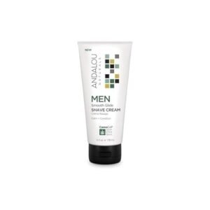 Andalou Naturals CannaCell MEN Smooth Glide Shave Cream, 6 Ounce