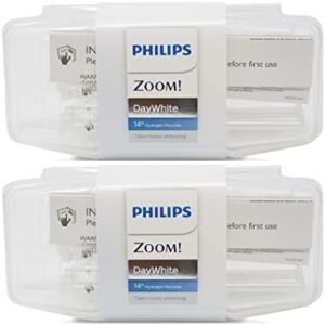 Day White ACP 14% Hydrogen Peroxide (Replaces 38% Carbamide Peroxide) 6-Pack Professional Tooth Whitening Gel + 1 Pack Sensitivity Relief Gel - DayWhite