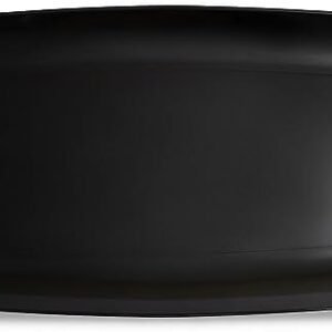 Blue Sky Organic Black Disposable Rectangular Trays - 1 Count, 18"x11" | Elegant Plastic Serveware & Sturdy Party Essentials