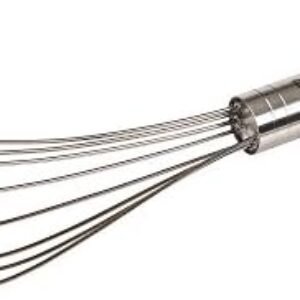 Prepworks by Progressive 10" Flat Whisk, Handheld Steel Wire Whisk Perfect for Whisking, Flat Roux Whisk, Gravy Stirring, BPA Free, Dishwasher Safe