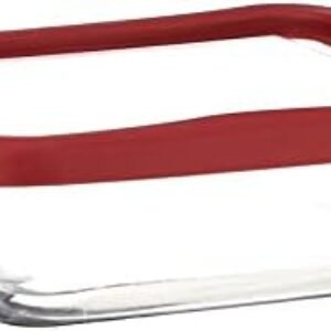 Anchor Hocking Glass Baking Dishes for Oven, 8 Inch Square Glass Cake Pan with TrueFit Cherry Lid