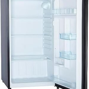 West Bend Mini Fridge Compact Refrigerator for Home Office or Dorm, Auto Defrost with Reversible Door, Energy Star Rated, 3.2-Cu.Ft., Black