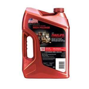 Valvoline High Mileage with MaxLife Technology SAE 5W-30 Synthetic Blend Motor Oil 5 QT