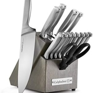 Calphalon Kitchen Knife Set with Self-Sharpening Block