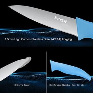 Paring Knife,3.7 inch Fruit and Vegetable Paring Knives,Stainless Steel Super Sharp Small Kitchen Knives Sets,Assorted Colors Handle(Set of 4)