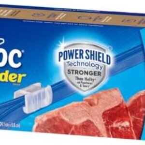 Ziploc Gallon Food Storage Freezer Slider Bags, Power Shield Technology for More Durability, 72 Count