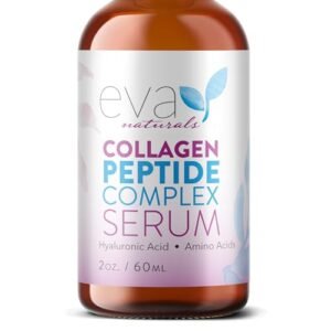 Collagen Peptide Serum - Anti Aging Collagen Serum for Face, Skin Brightening, Reduces Fine Lines & Wrinkles, Heals and Repairs Skin, Microneedling Serum with Hyaluronic Acid (2 oz)