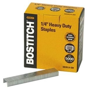 Bostitch Office Heavy Duty Premium Staples, 2-25 Sheets, 0.25 Inch Leg, 5,000 Per Box (SB351/4-5M)