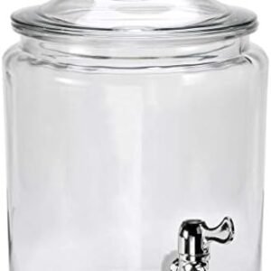 Anchor Hocking Heritage Hill Glass Drink Dispenser, 2 Gallon