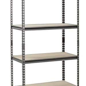 Muscle Rack UR361860PB4P-SV Silver Vein Steel Storage Rack, 4 Adjustable Shelves, 3200 lb. Capacity, 60" Height x 36" Width x 18" Depth