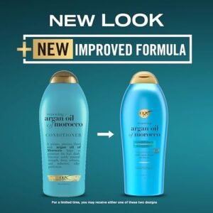 OGX Renewing + Argan Oil of Morocco Conditioner, Repair Conditioner & Argan Oil Helps Strengthen & Repair Dry, Damaged Hair, Paraben-Free, Sulfate-Free Surfactants, 25.4 fl. oz