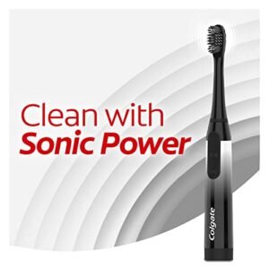 Colgate 360 Charcoal Sonic Powered Battery Toothbrush, 2 Pack