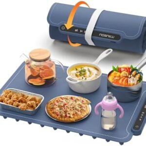 Food Warming Mat, iTRUSOU Electric Warming Tray Full Surface Heating to Keep Food Warm or Thawing, Versatile Food Warmer with Adjustable Temperature for Parties Buffets Gatherings Holidays Daily Use