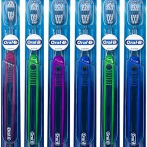 Oral-B Indicator Toothbrush Flat Trim, Compact Head 30, Soft - Pack of 6