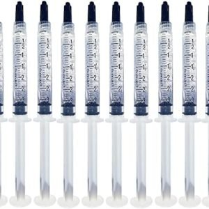 Bright White Smiles - Teeth Whitening Gel Refill Kit - 10 tubes 44% Carbamide Peroxide Tooth Whitener Formula