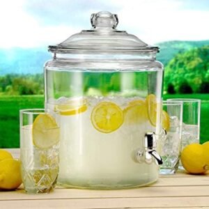 Anchor Hocking Heritage Hill Glass Drink Dispenser, 2 Gallon