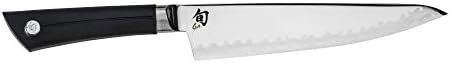Shun Cutlery Sora Chef’s Knife 8”, Gyuto-Style Kitchen Knife, Ideal for All-Around Food Preparation, Authentic, Handcrafted Japanese , Professional Chef Knife, Black