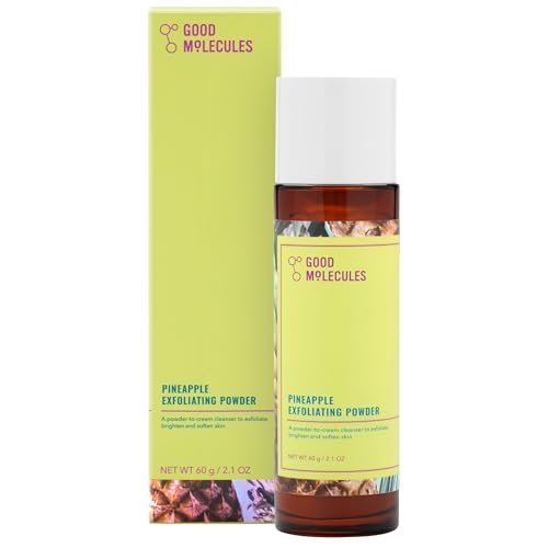 Good Molecules Pineapple Exfoliating Powder – Gentle, Exfoliating Facial Scrub with Enzymes, Anti-Aging and Alcohol Free Cleanser – Skincare for Face