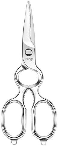 LIVINGO Kitchen Forged Shears Heavy Duty Come Apart Ultra Sharp Multi-function Stainless Steel Scissors Bottle Opener, Nut Cracker 8.5 inch