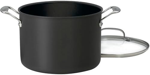 Cuisinart Chef’s Classic Nonstick Hard-Anodized 8-Quart Stockpot with Lid,Black