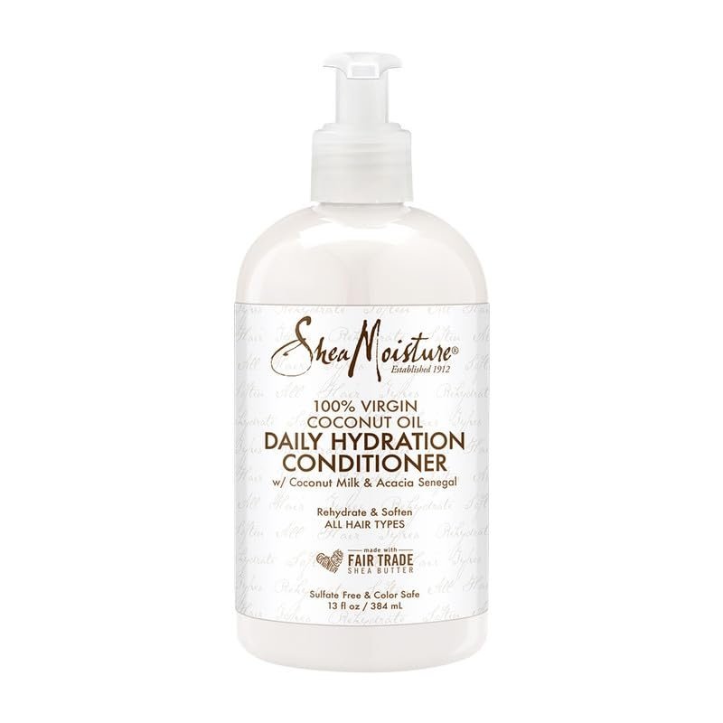 Sheamoisture Daily Hydrating Conditioner For All Hair Types 100% Virgin Coconut Oil Sulfate-Free 13 oz (Packaging May Vary)