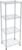 4 Tier Fixed Layer Spacing Storage Shelf Metal Storage Rack Wire Shelving Unit Storage Shelves Metal 528Lbs Capacity 17″ L x 13″ W x 47″ H for Pantry Closet Kitchen Laundry Grey