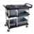 Storage Cart 3 Tier Heavy Duty Commercial Grade Utility Cart,Carts with Wheels,Multi-Function Mobile Shelving Unit Organizer for Hotel,Restaurant,Kitchen, Bedroom,Laundry Room (Size : 41″x37″)