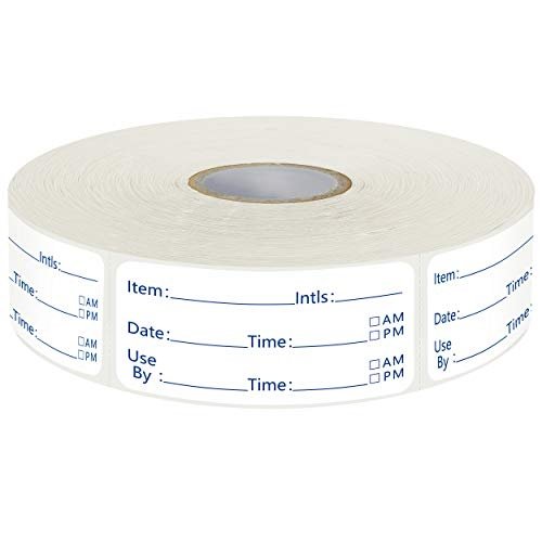 500 Removable Freezer Pantry Canning Labels Set Water Oil Resistant with Perforation Line for Food Containers Jars Kitchen Restaurant Storage Organization (Detailed Area Version, 2” X 1”) …