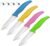 Paring Knife,3.7 inch Fruit and Vegetable Paring Knives,Stainless Steel Super Sharp Small Kitchen Knives Sets,Assorted Colors Handle(Set of 4)
