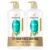 PANTENE PRO-V Smooth & Sleek Conditioner, 25.1 oz, Twin Pack and Intense Rescue Shot Treatment 0.5 oz for dry hair