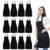 NOBONDO 12 Pack Bib Apron – Unisex Black Apron Bulk with 2 Roomy Pockets Machine Washable for Kitchen Crafting BBQ Drawing