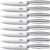 Steak Knives, Stainless Steel Steak Knives Set of 8, Never Needs Sharpening Dinner Steak Knife Set, 4.5 Inch Sharp Micro Serrated Steak Knives