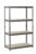 Muscle Rack UR361860PB4P-SV Silver Vein Steel Storage Rack, 4 Adjustable Shelves, 3200 lb. Capacity, 60″ Height x 36″ Width x 18″ Depth