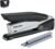 Bostitch Office Executive 3 in 1 Stapler, Includes 210 Staples and Integrated Staple Remover, One Finger Stapling, No Effort, 20 Sheet Capacity, Spring Powered Stapler, Black/Gray (INP20)