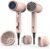 FUNTIN Hair Dryer, Blow Dryer with Diffuser Brush for Women 4C Thick Hair Ionic Hair Dryer(Baby Pink)