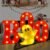 DAZONGE Halloween Decorations Indoor – 4 LED Light Up Letters Boo and Ghost Marquee Signs for Halloween Kitchen Room Wall Decor, Halloween Marquee Letters for Party Decorations