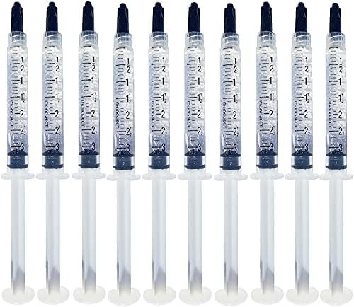 Bright White Smiles – Teeth Whitening Gel Refill Kit – 10 tubes 44% Carbamide Peroxide Tooth Whitener Formula