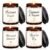 Fall Candle Set | 4pack Fall Scented Candles for Home – Soy Candles for Home Scented, Autumn Candle Set, Fall Candle Gifts – Fall Scents of Pumpkin/Apple Pie/Harvest/Autumn Wreath